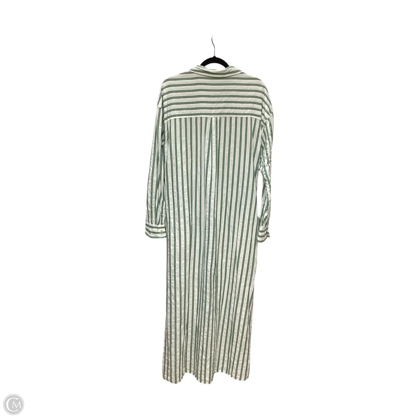 Dress Casual Maxi By Universal Thread In Green & White, Size: L