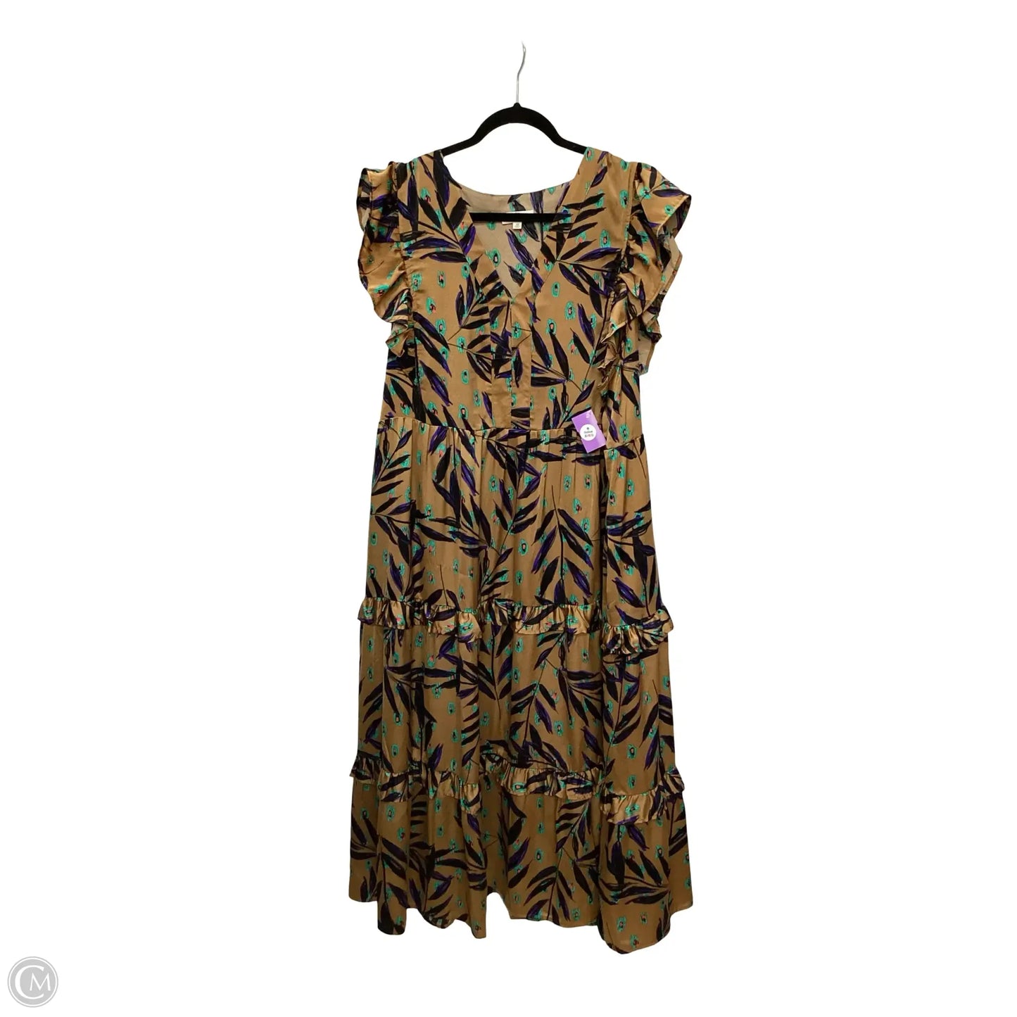 Dress Casual Maxi By Entro In Brown, Size: 2x