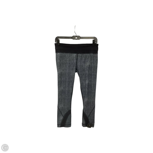 Athletic Capris By Lululemon In Grey, Size: 6