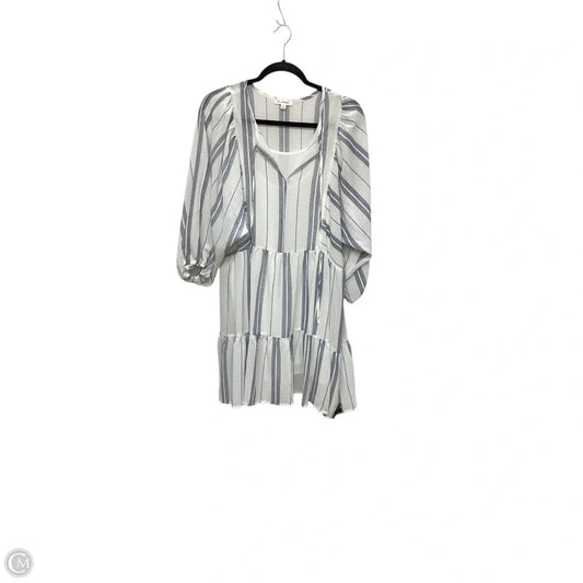 Dress Casual Short By Blu Pepper In Blue & White, Size: S