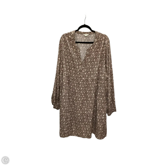 Dress Casual Short By Cotton Bleu In Brown, Size: 3x