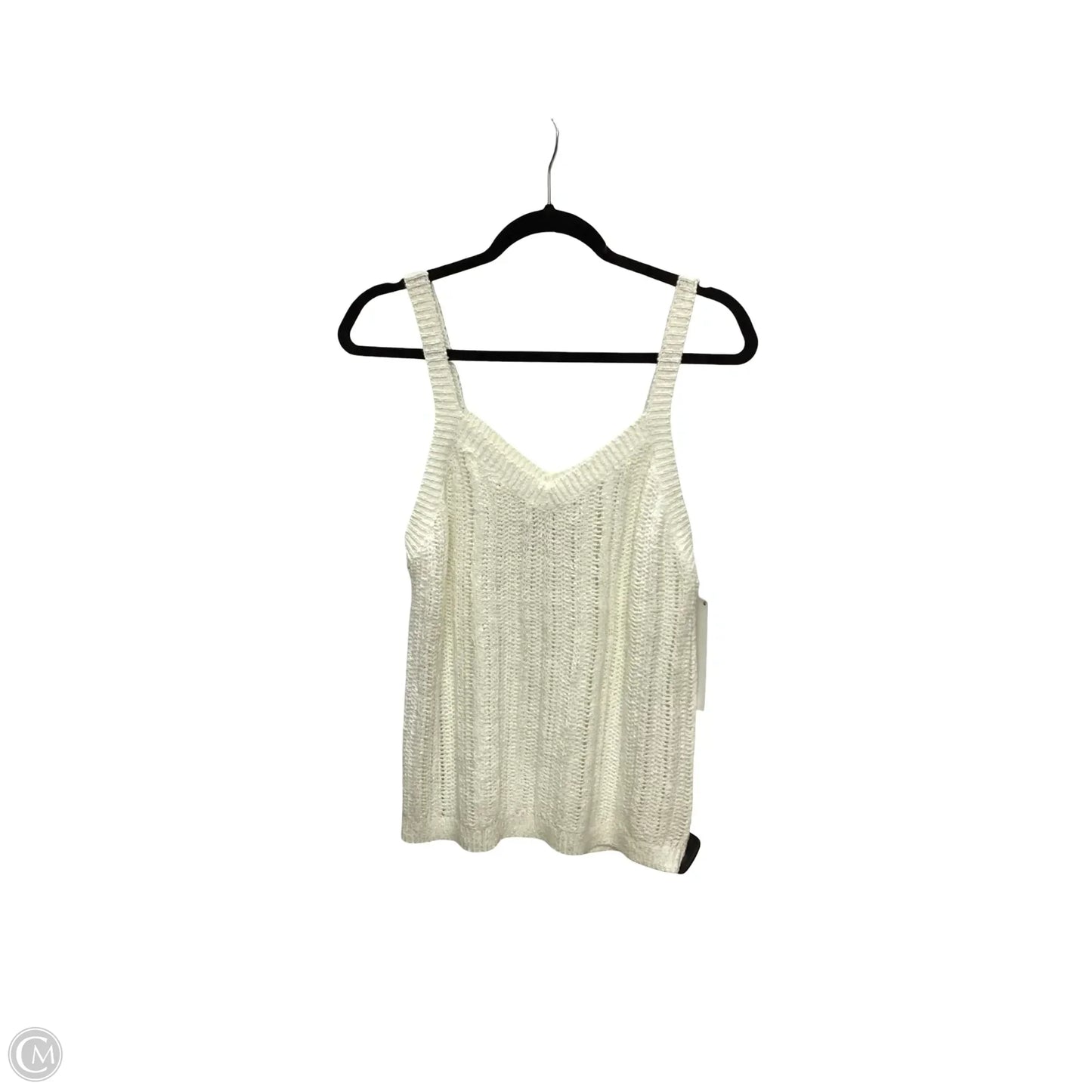 Designer Blouse Sleeveless By Lost + Wander In Cream, Size: S