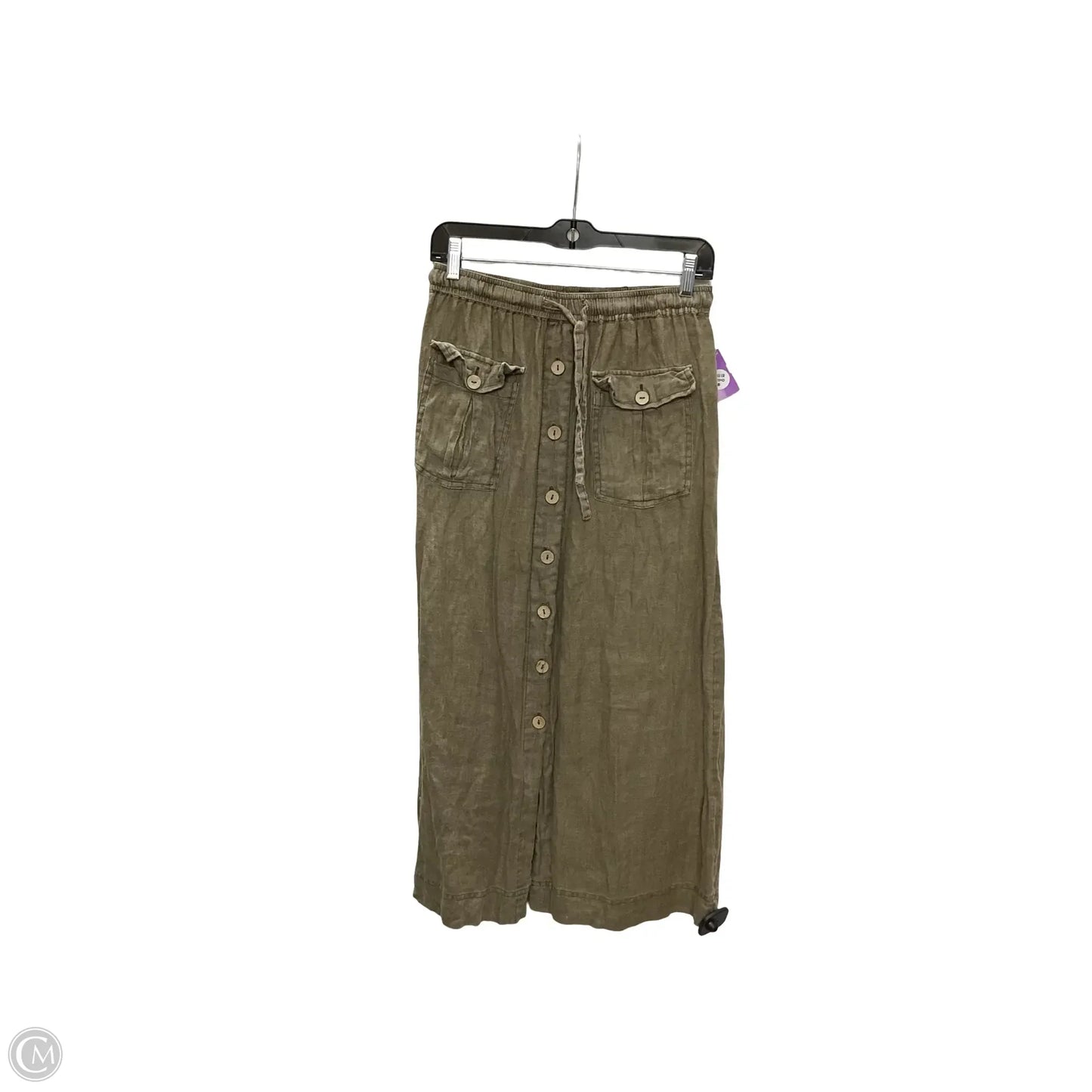 Skirt Maxi By Nicole Miller In Green, Size: L