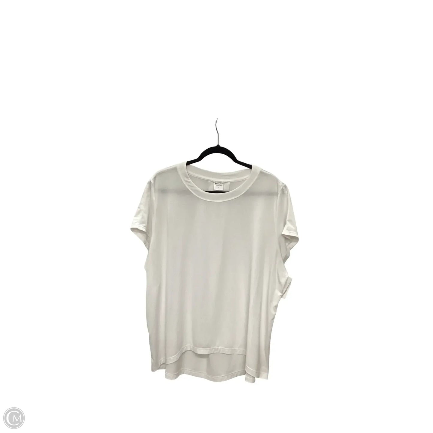 Athletic Top Short Sleeve By Athleta In White, Size: L