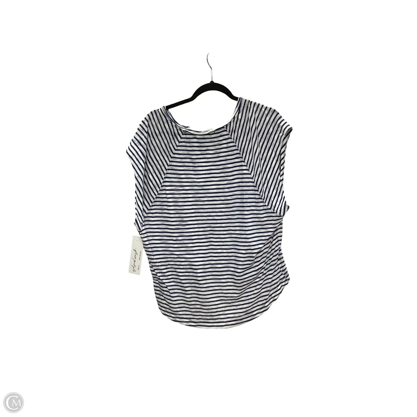 Blouse Short Sleeve By We The Free In Blue & White, Size: Xs