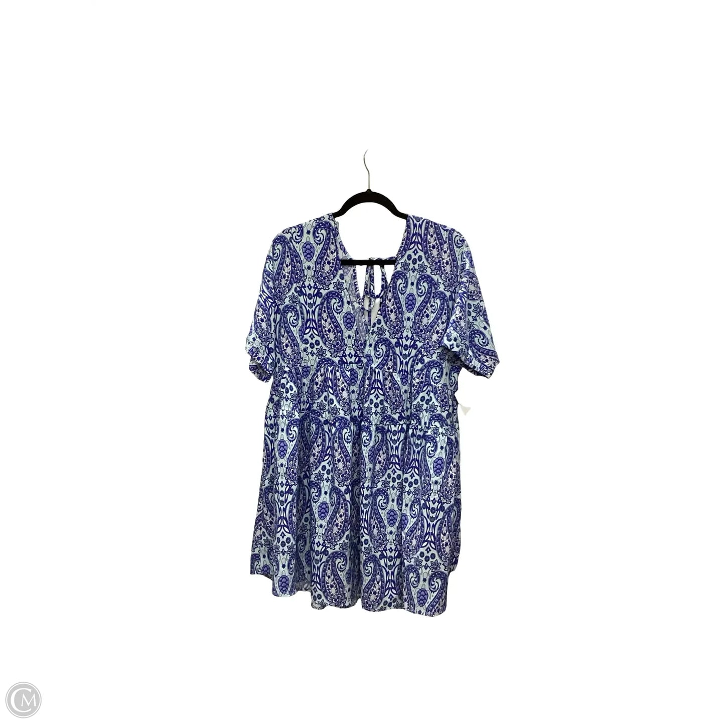 Dress Casual Short By Simply Southern In Blue, Size: M