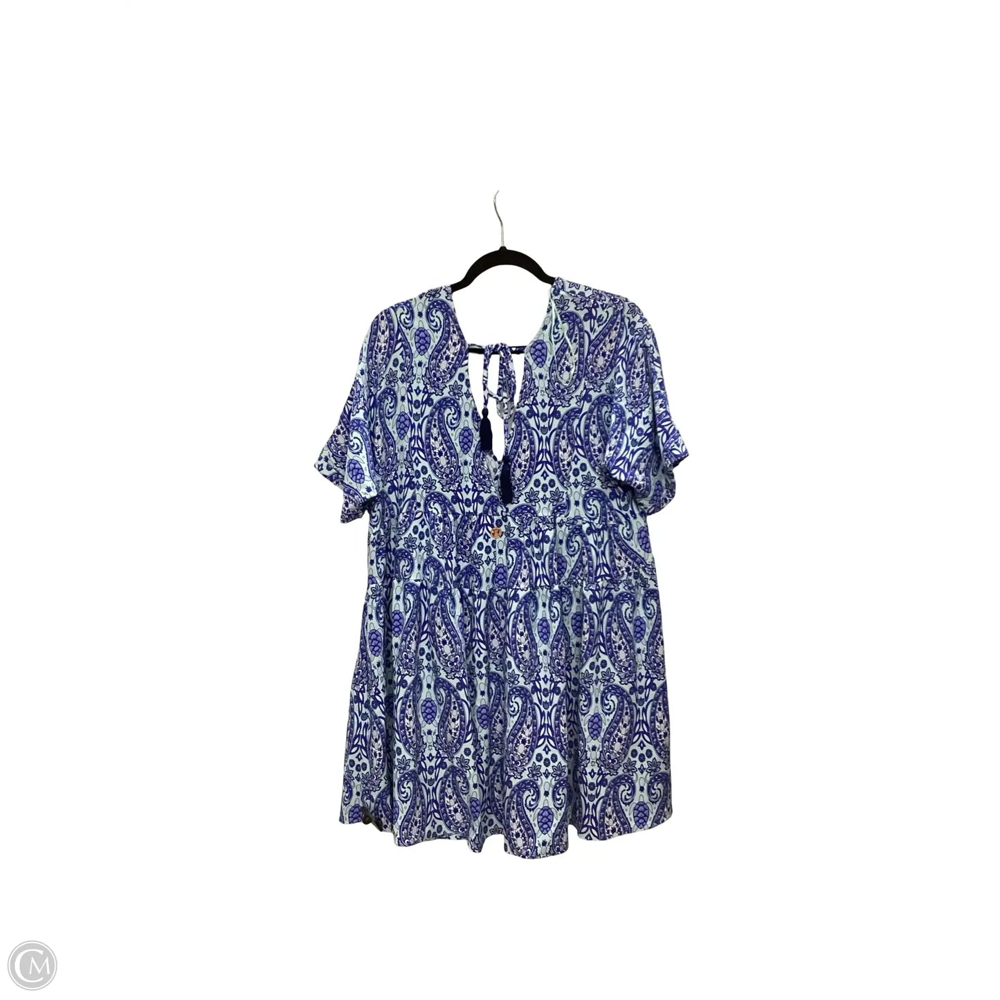 Dress Casual Short By Simply Southern In Blue, Size: M