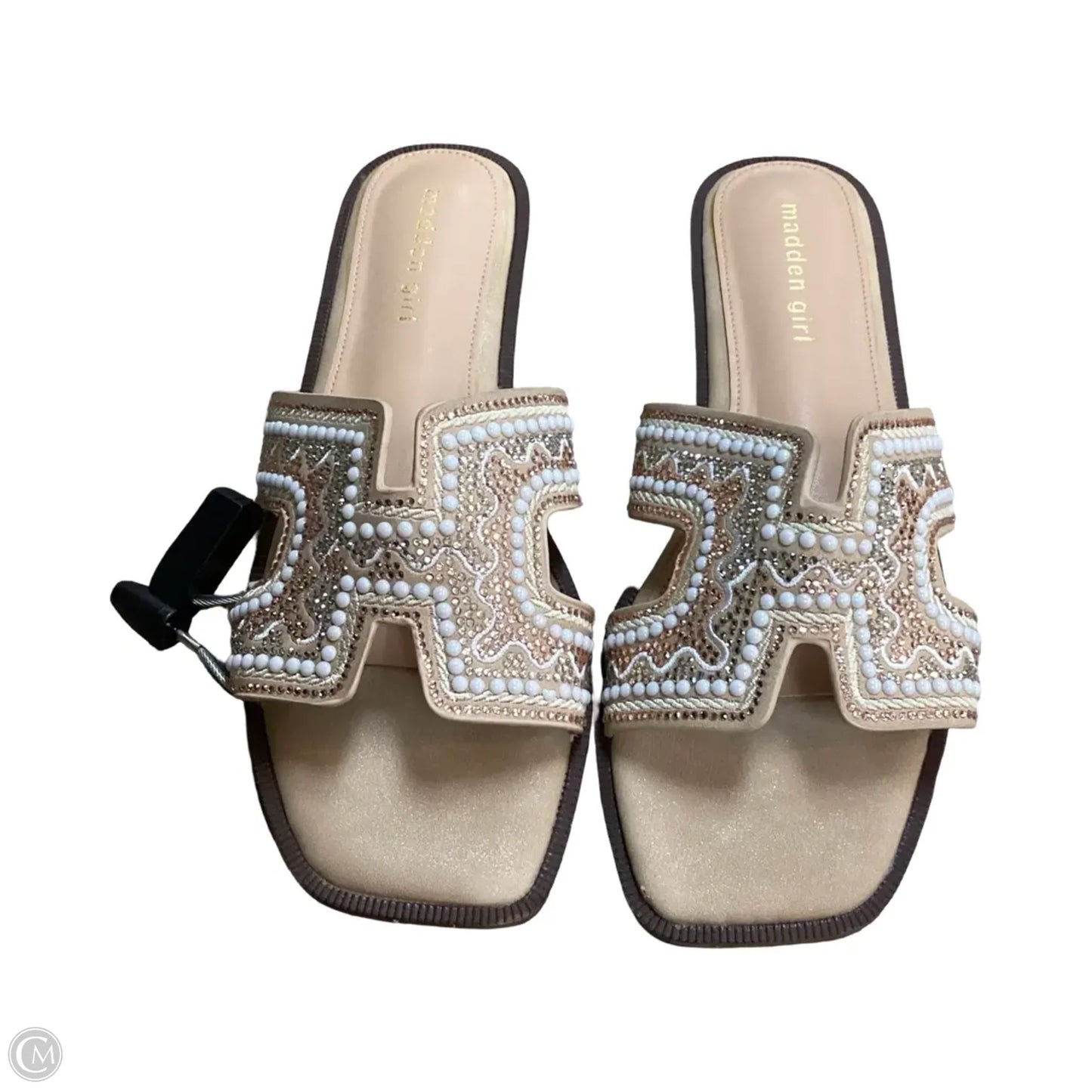 Sandals Flats By Madden Girl In Tan, Size: 8