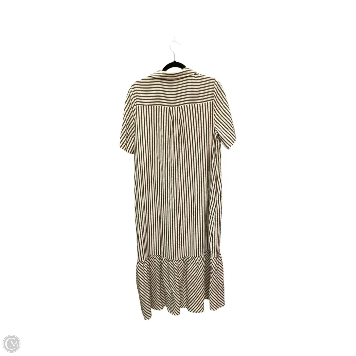 Dress Casual Maxi By Entro In Striped Pattern, Size: L