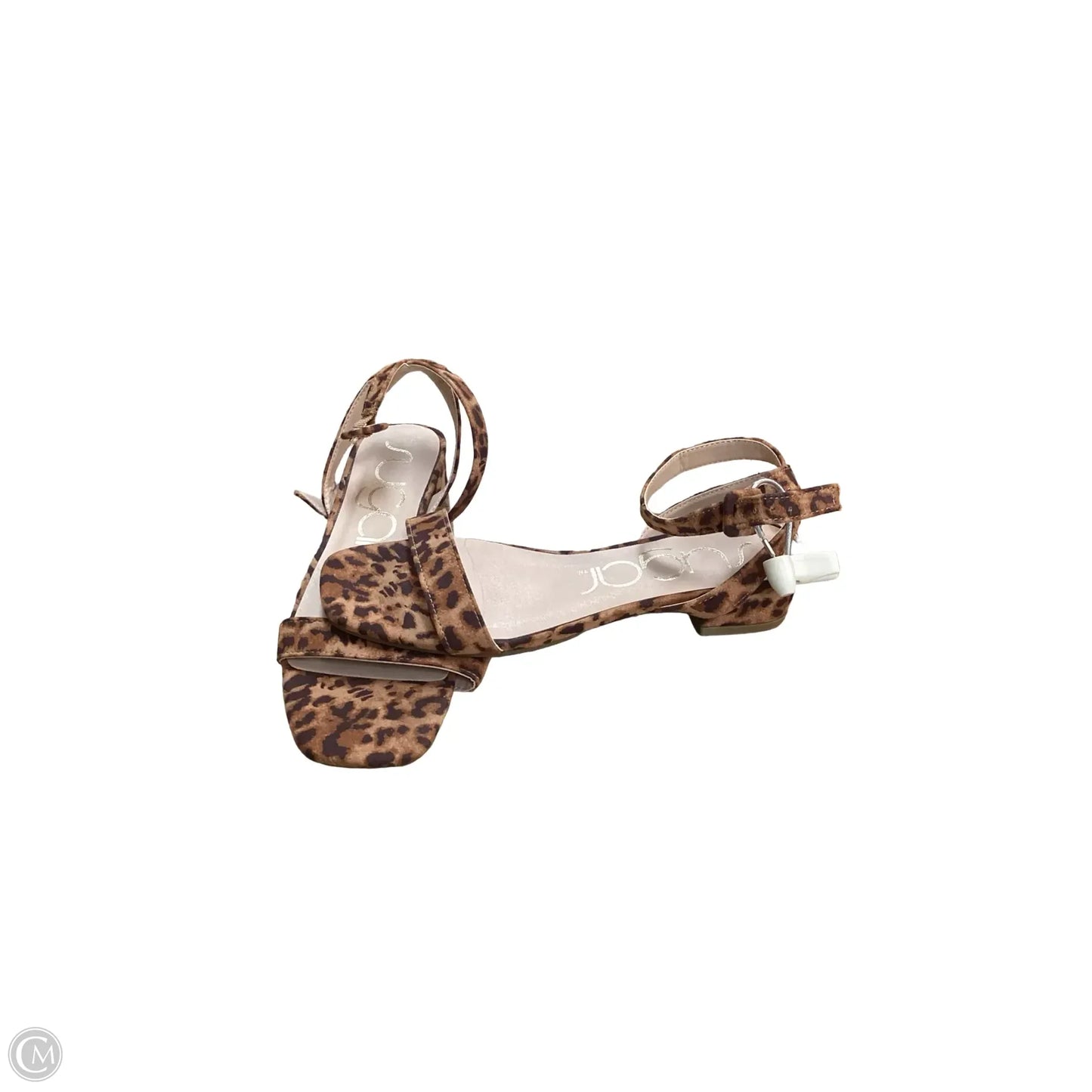 Sandals Flats By Sugar In Animal Print, Size: 6.5