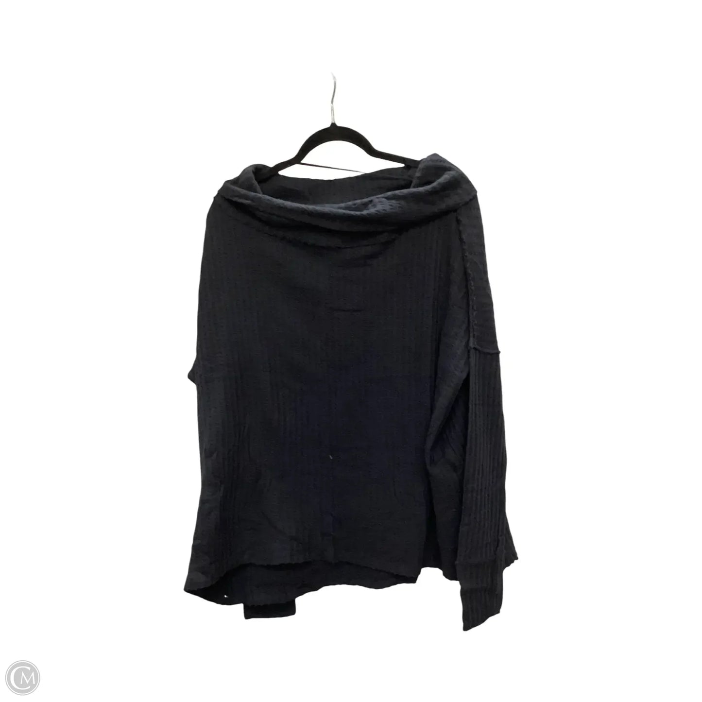 Blouse Long Sleeve By Free People In Black, Size: M