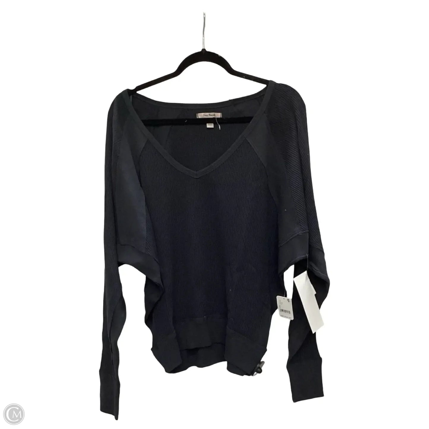 Blouse Long Sleeve By Free People In Grey, Size: S