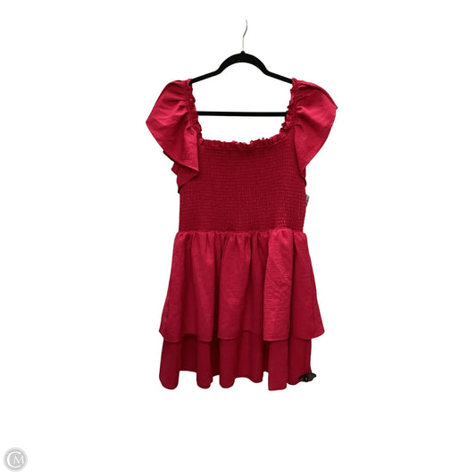 Dress Casual Short By Express In Pink, Size: Xl