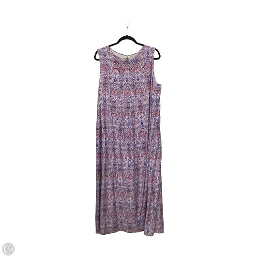 Dress Casual Maxi By J. Jill In Multi-colored, Size: Xl