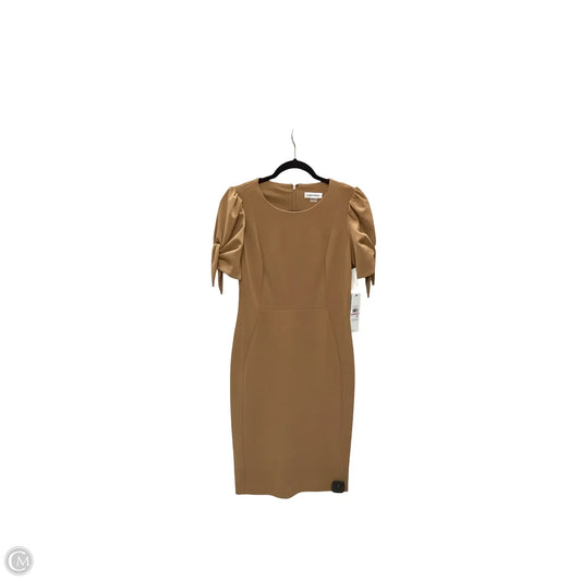 Dress Work By Calvin Klein In Tan, Size: 6