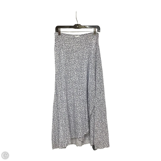 Skirt Maxi By Japna In Blue & White, Size: L