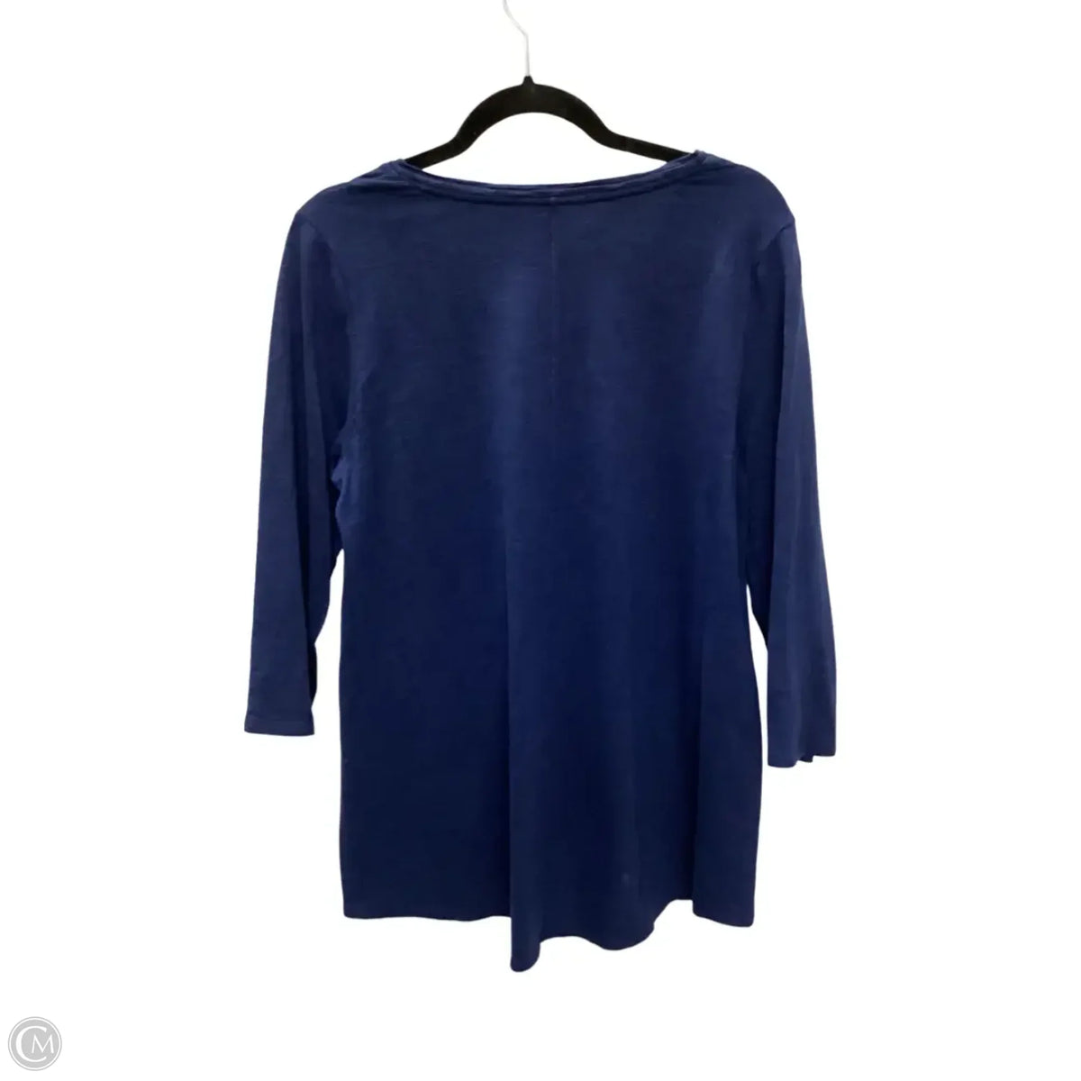 Top Long Sleeve Basic By Chicos In Navy, Size: M
