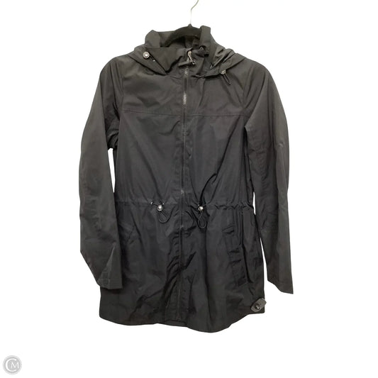 Jacket Windbreaker By Time And Tru In Black, Size: Xs
