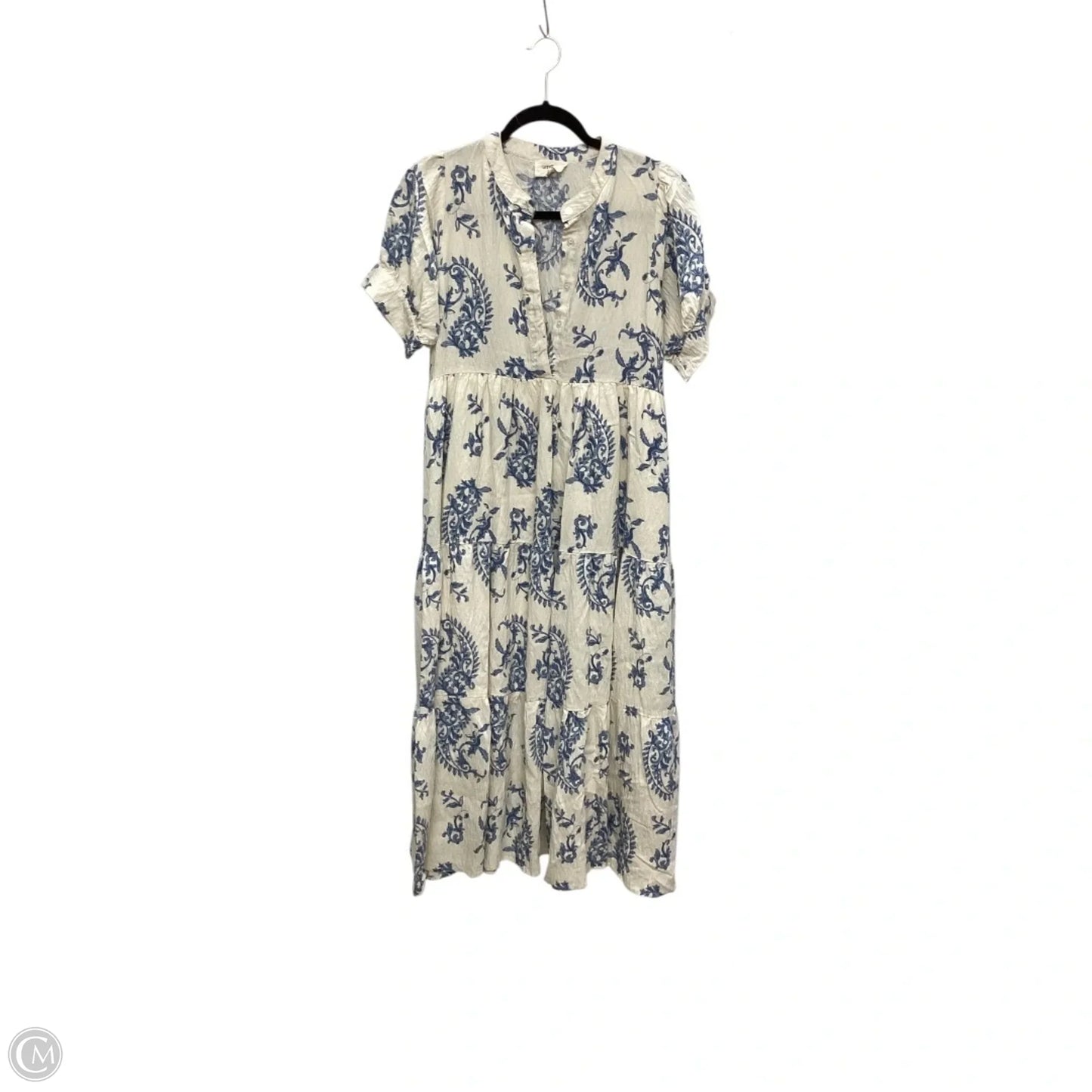 Dress Casual Maxi By Umgee In Blue & Cream, Size: S