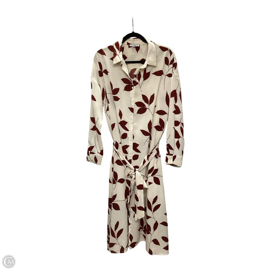 Dress Casual Midi By Fate In Cream, Size: M