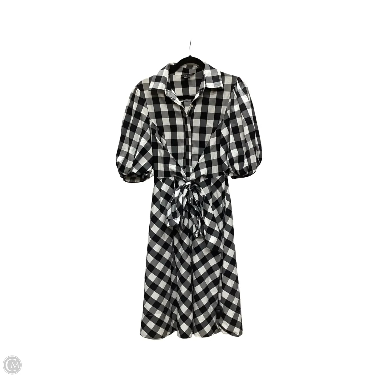 Dress Casual Midi By Gracia In Checkered Pattern, Size: S