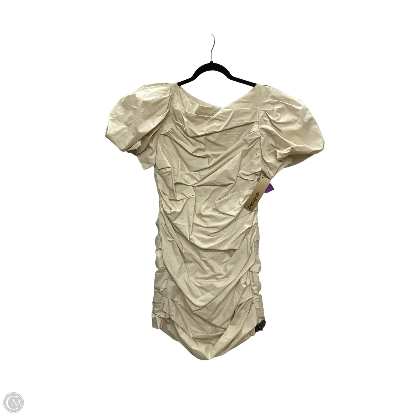 Designer Dress Casual Midi By Endless Rose In Cream, Size: L