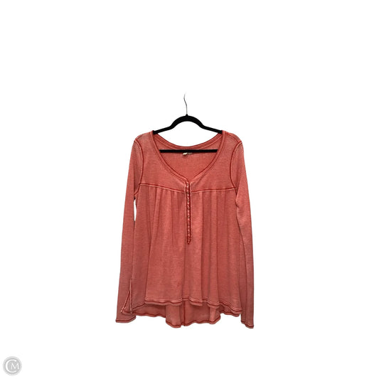 Blouse Long Sleeve By We The Free In Red, Size: L