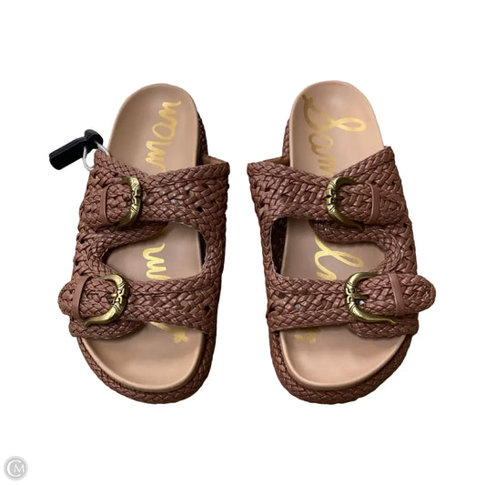 Sandals Flats By Sam Edelman In Brown, Size: 7