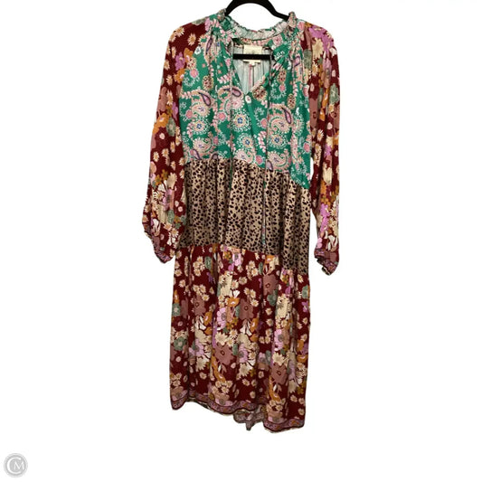 Dress Casual Maxi By Umgee In Multi-colored, Size: L