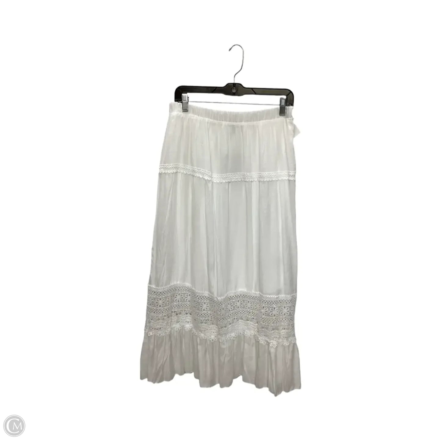 Skirt Maxi By  J GEE In White, Size: L