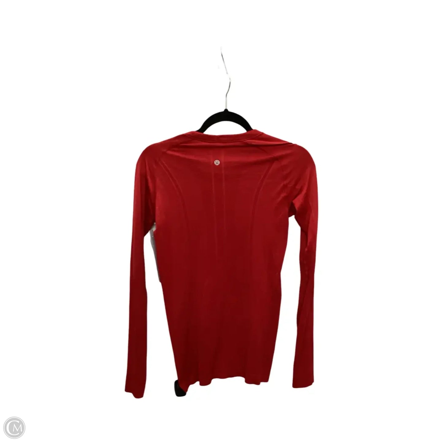 Athletic Top Long Sleeve Crewneck By Lululemon In Red, Size: 6