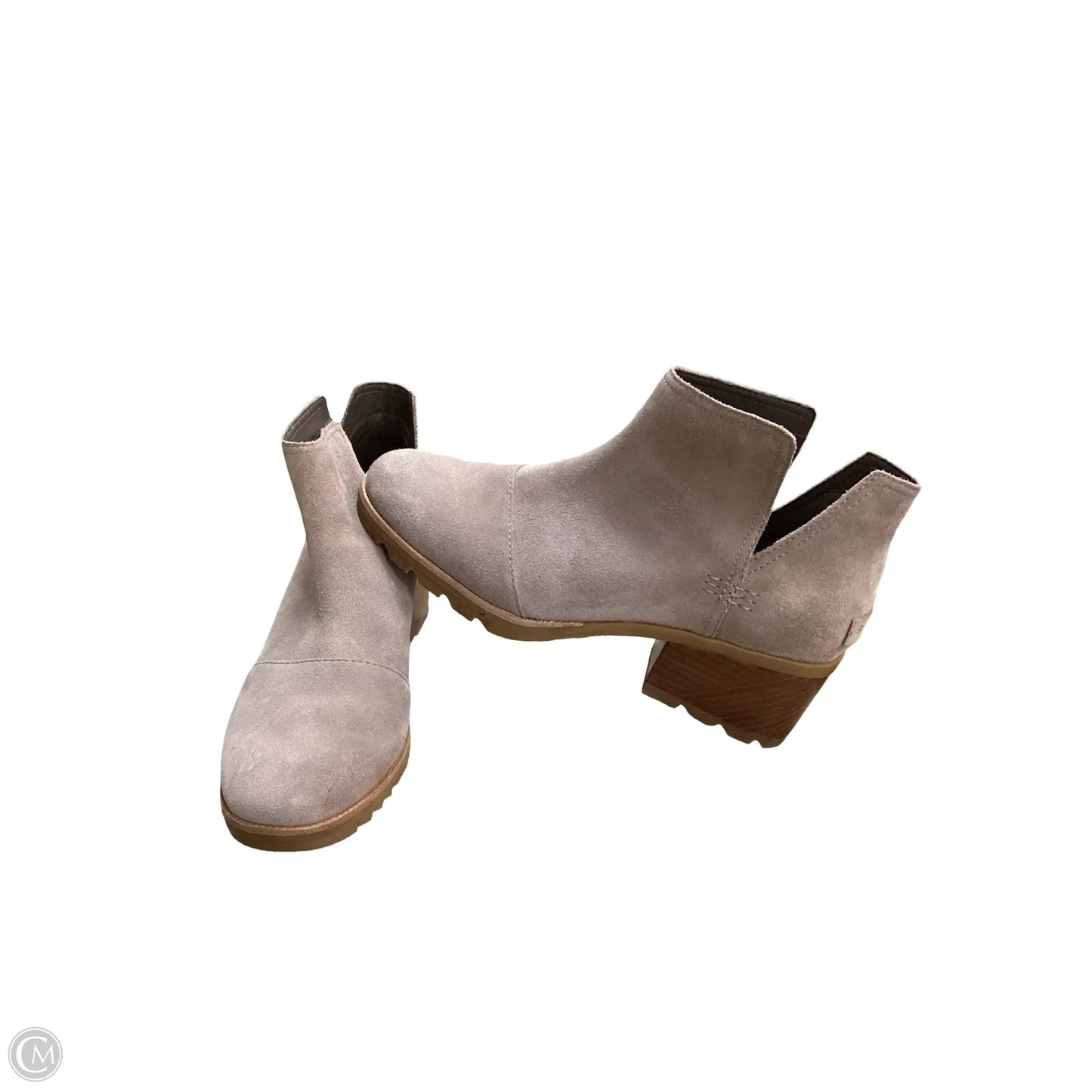 Boots Ankle Heels By Sorel In Brown, Size: 9.5