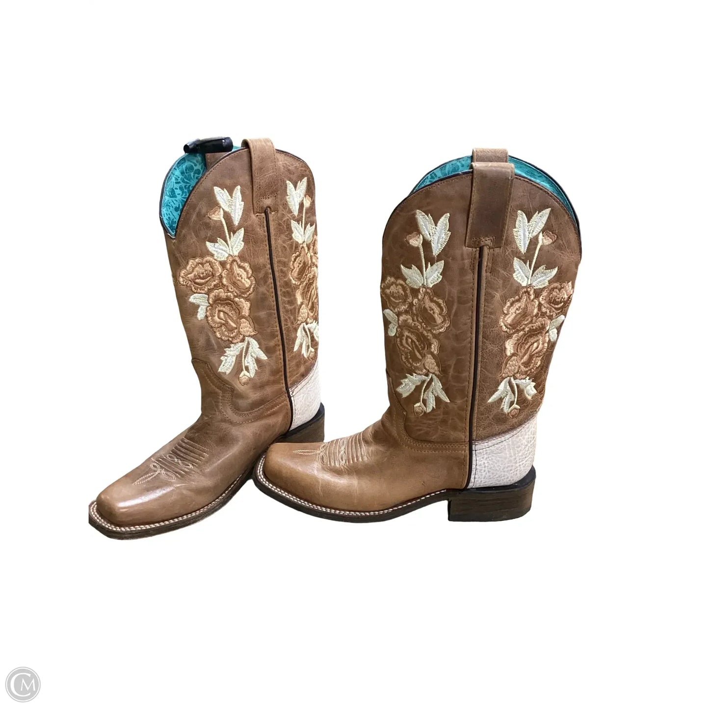 Boots Western By Corral In Floral Print, Size: 8