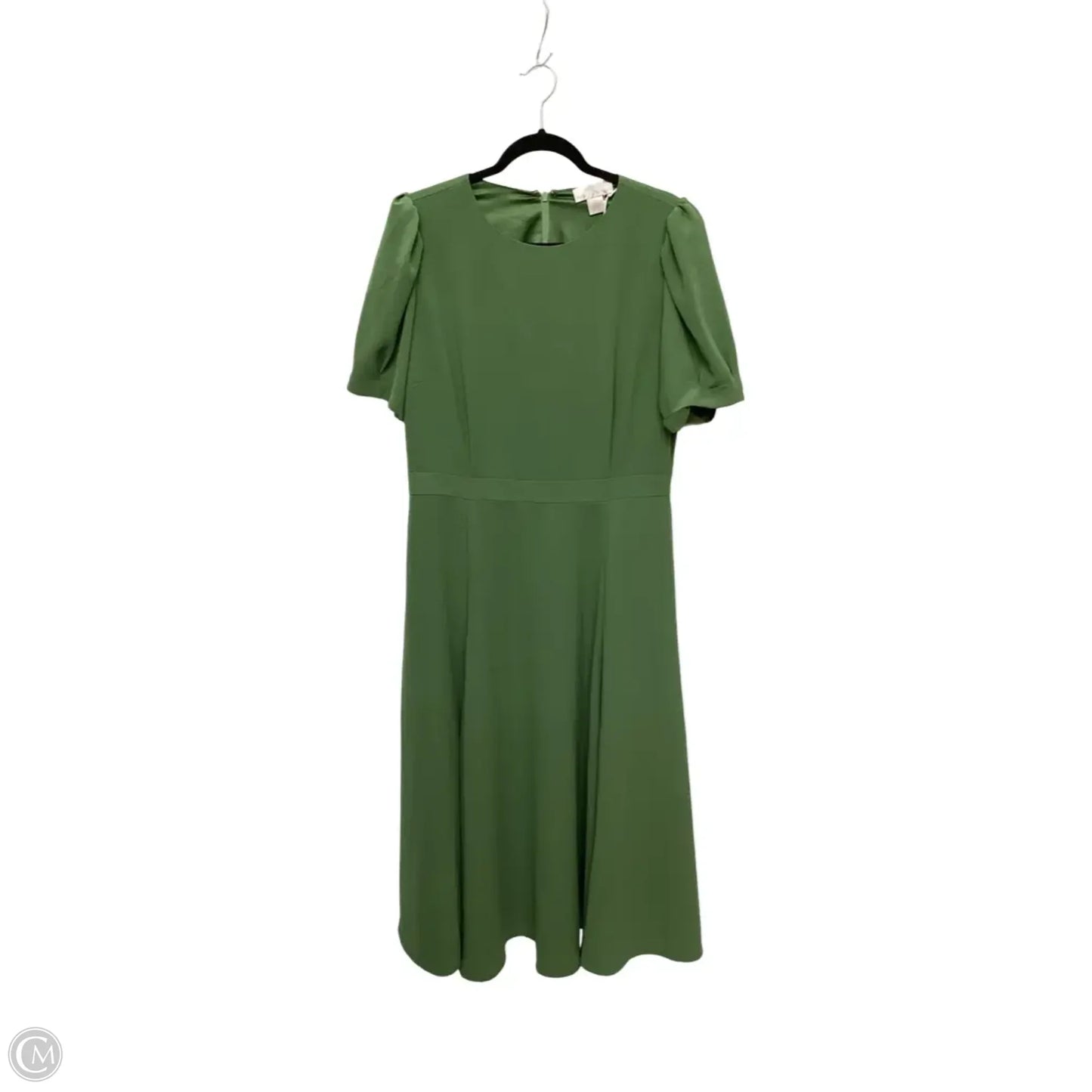 Designer Dress Casual Midi By Rachel Parcell In Green, Size: L