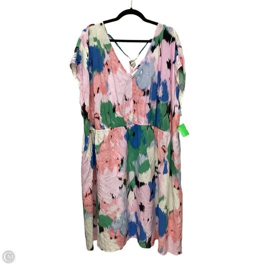 Dress Casual Midi By Ava & Viv In Multi-colored, Size: 3x
