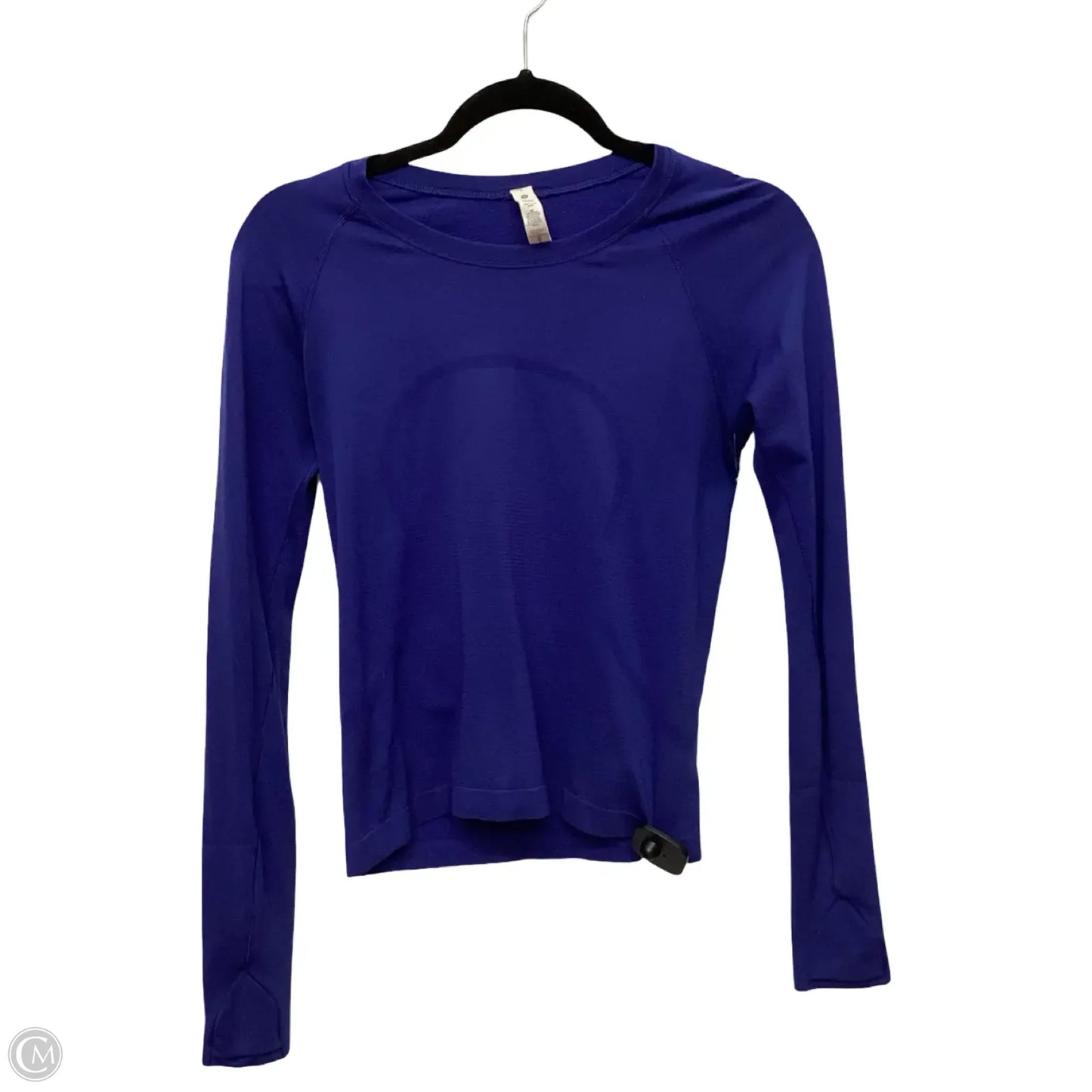 Athletic Top Long Sleeve Crewneck By Lululemon In Blue, Size: 6
