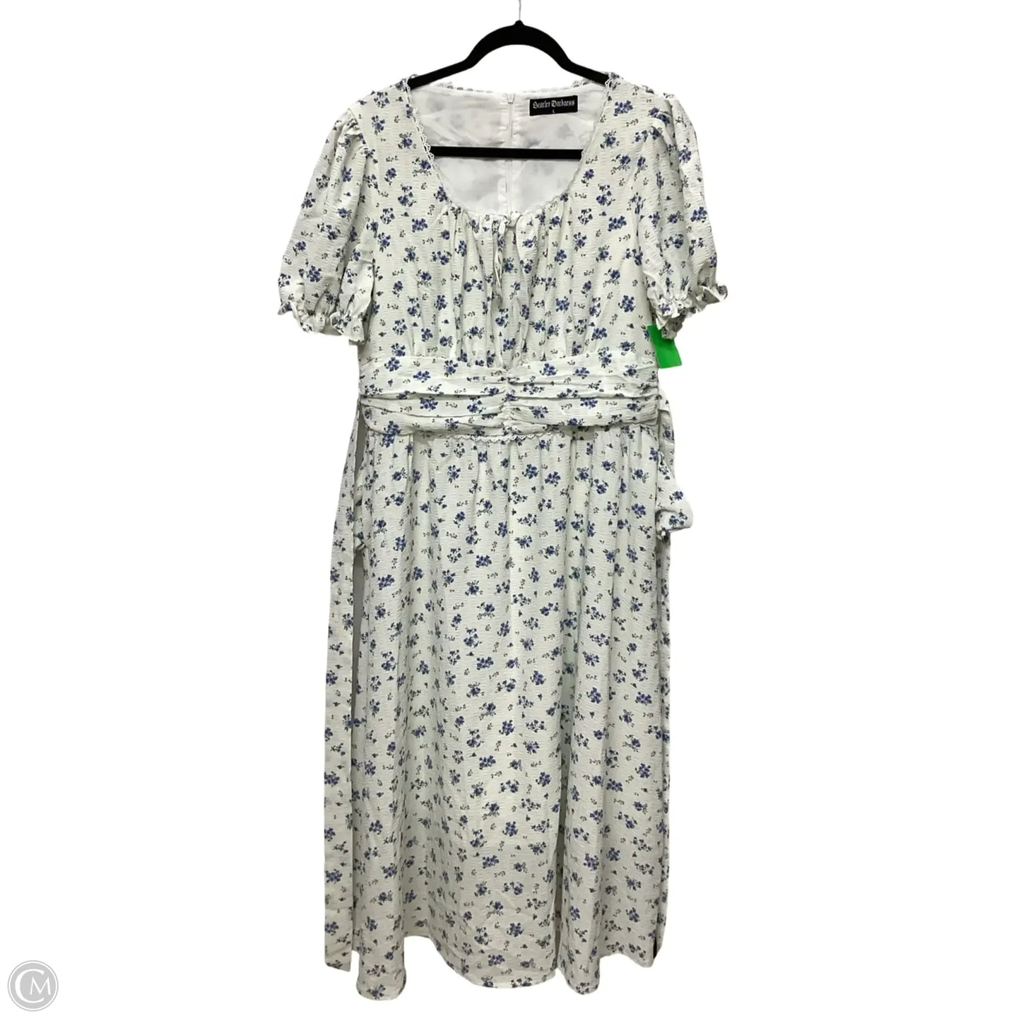 Dress Casual Midi By Clothes Mentor In White, Size: L