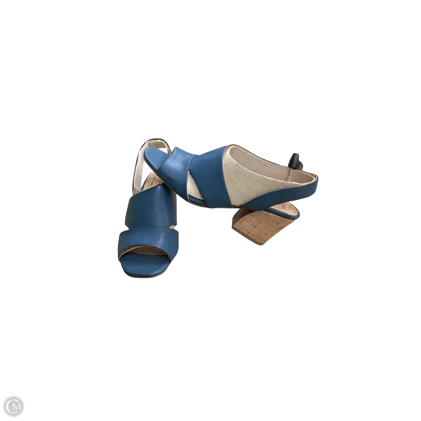 Sandals Heels Block By Boc In Blue, Size: 7