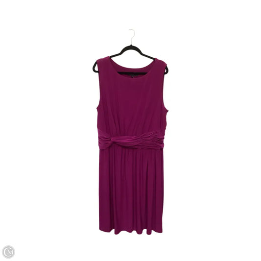 Dress Party Short By Jones New York In Purple, Size: 18