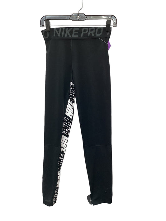Black Athletic Capris Nike Apparel, Size M