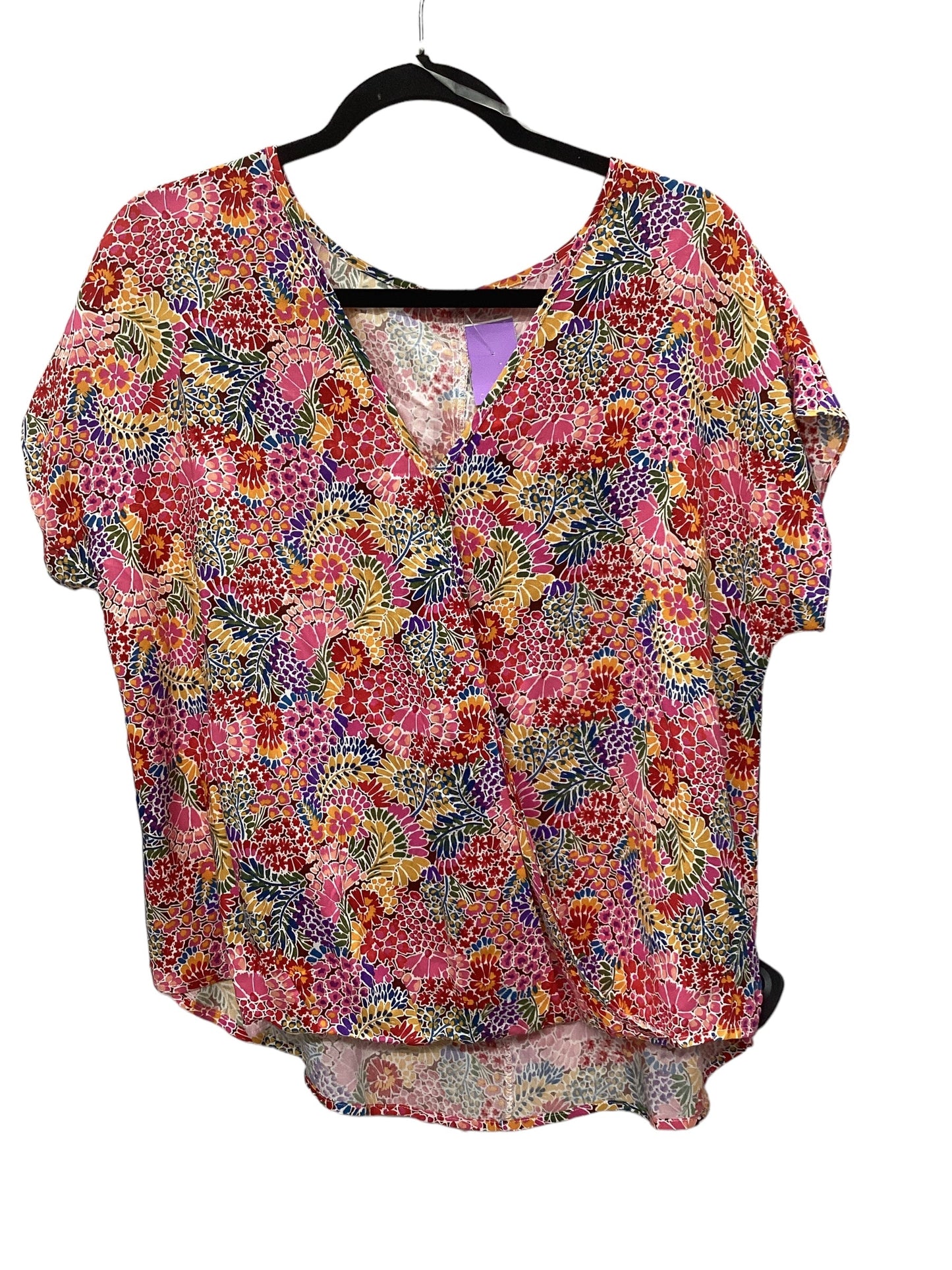Multi-colored Top Short Sleeve Staccato, Size S