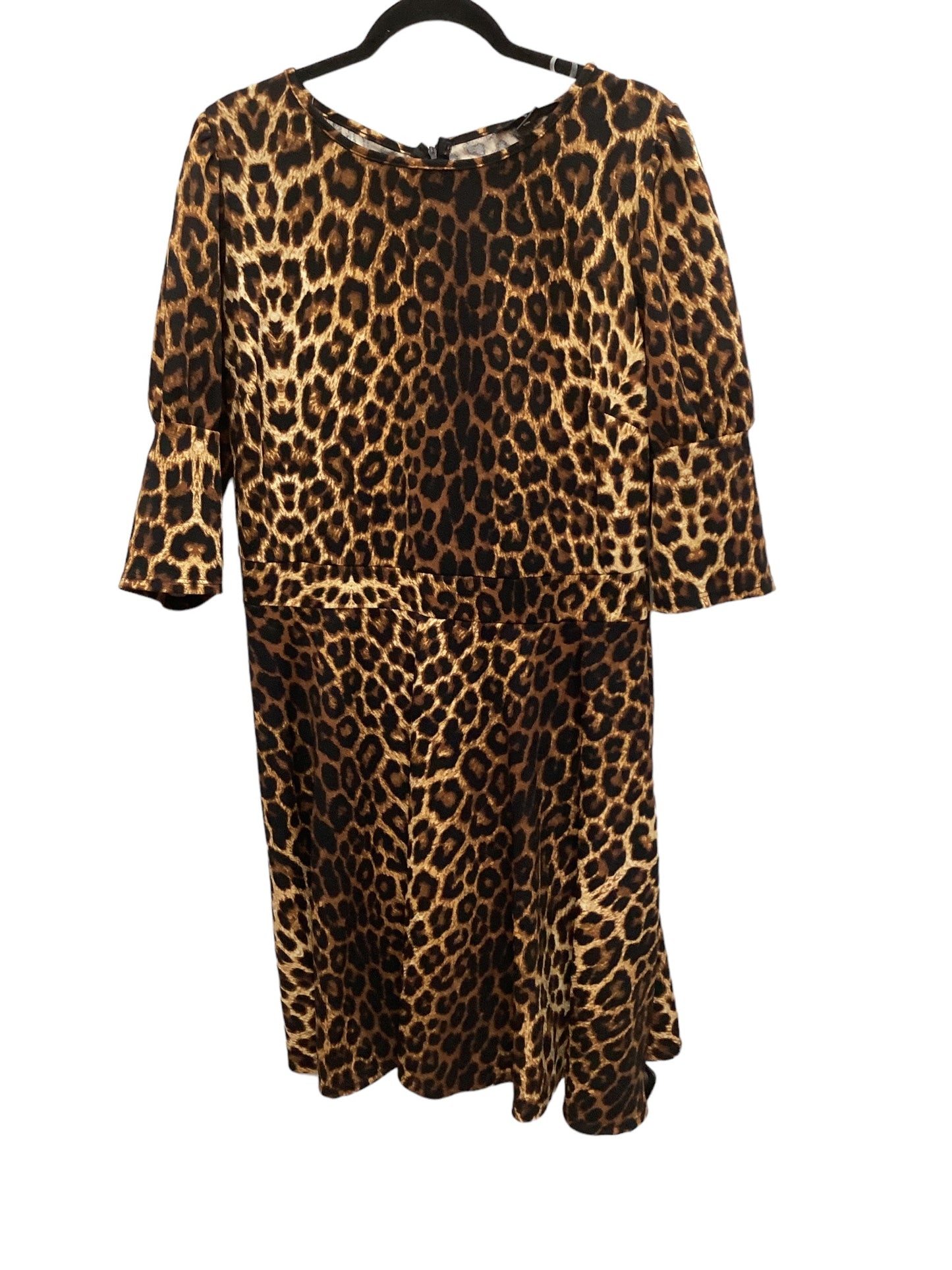 Animal Print Dress Casual Short Ashley Stewart, Size Xl