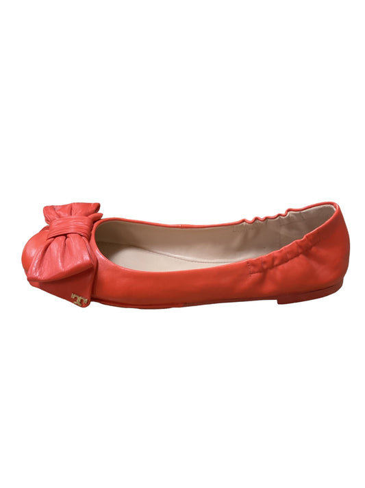 Red Shoes Flats Tory Burch, Size 8