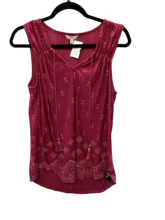 Red Top Sleeveless Lucky Brand, Size L