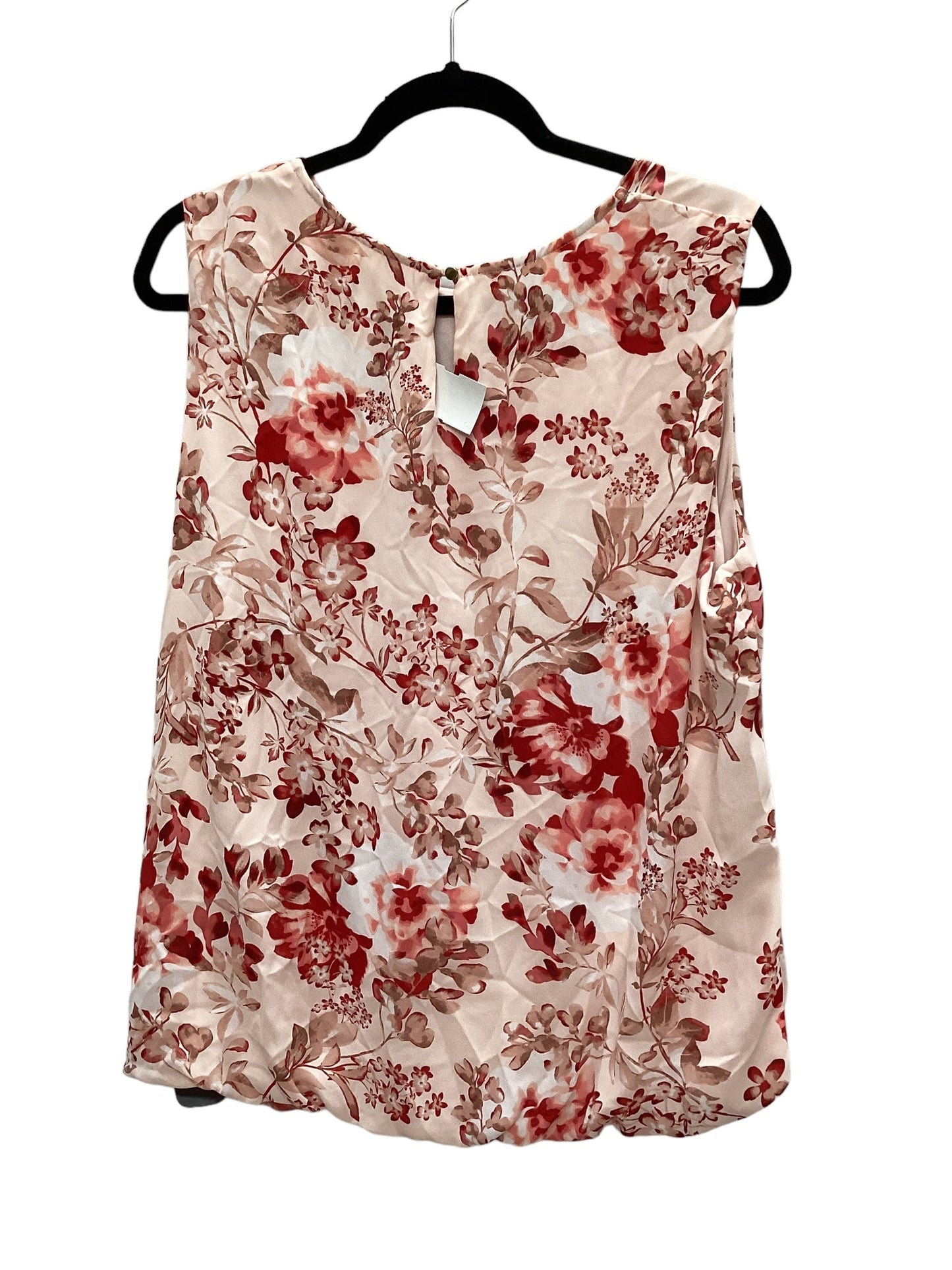 Floral Print Top Sleeveless Liz Claiborne, Size Xl