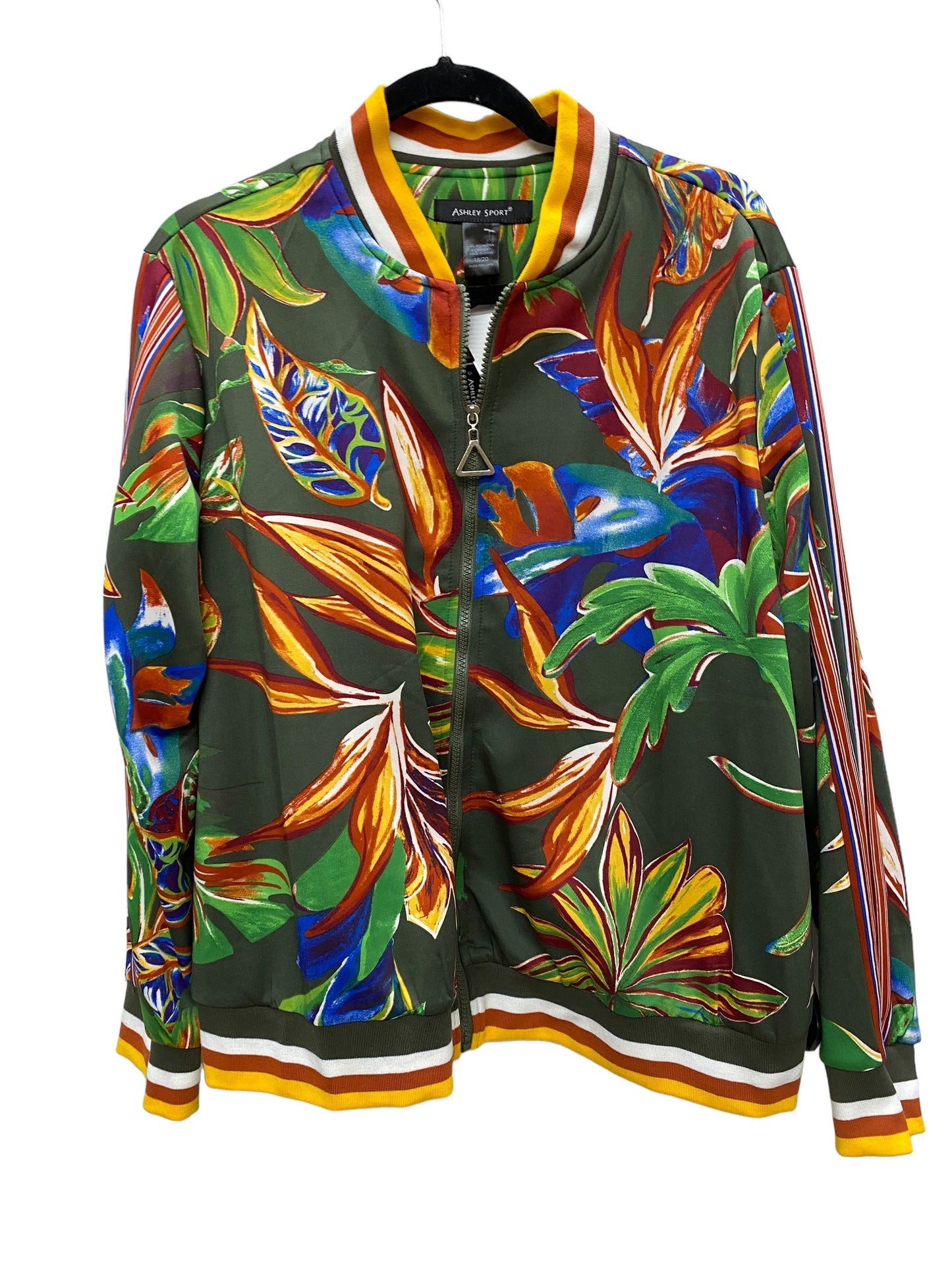 Jacket Other By Clothes Mentor In Tropical Print, Size: 18