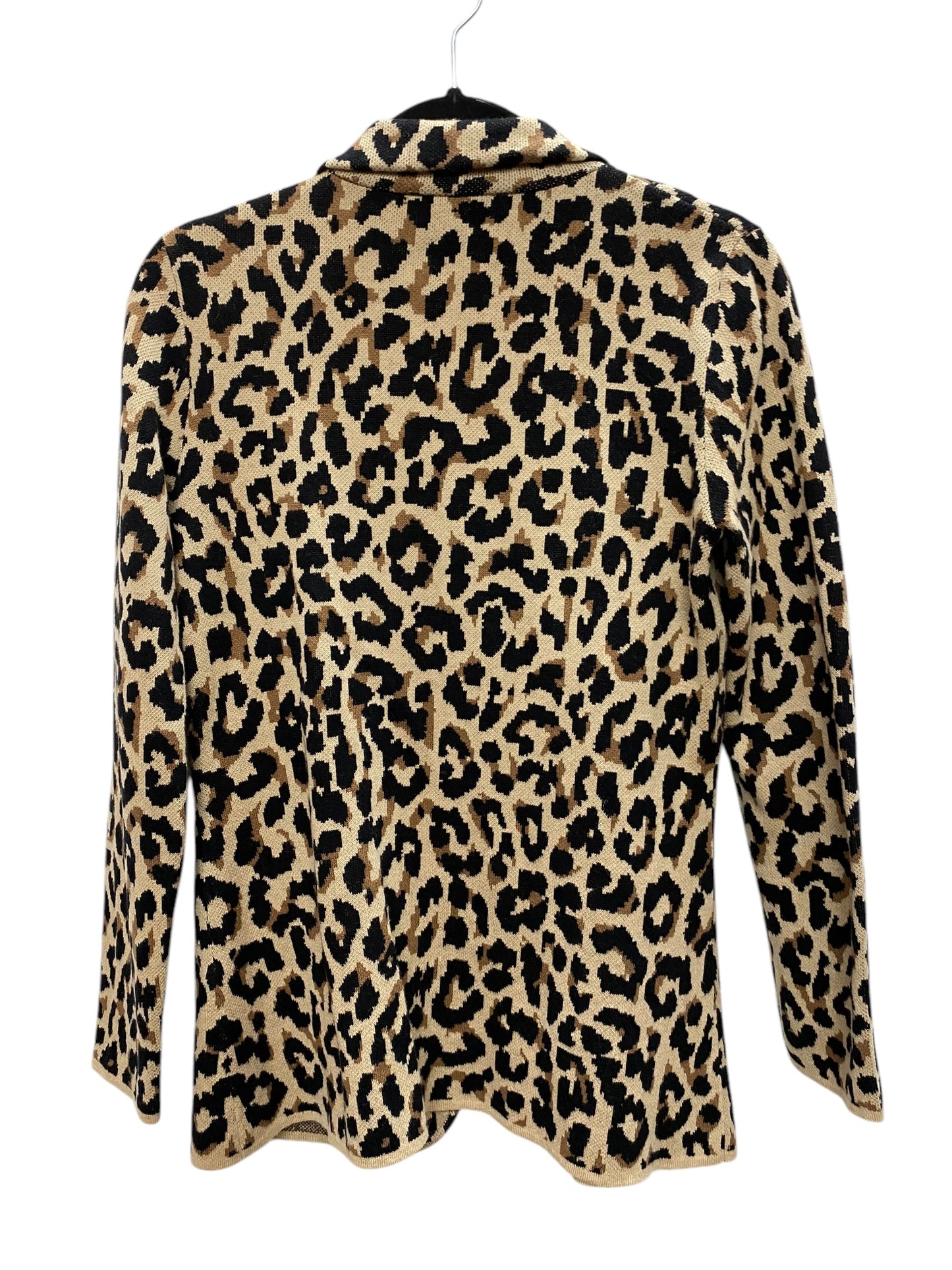 Cardigan By J. Crew In Animal Print, Size: S