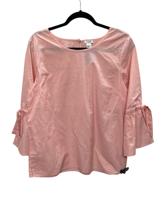 Top Long Sleeve By J. Crew In Pink, Size: M