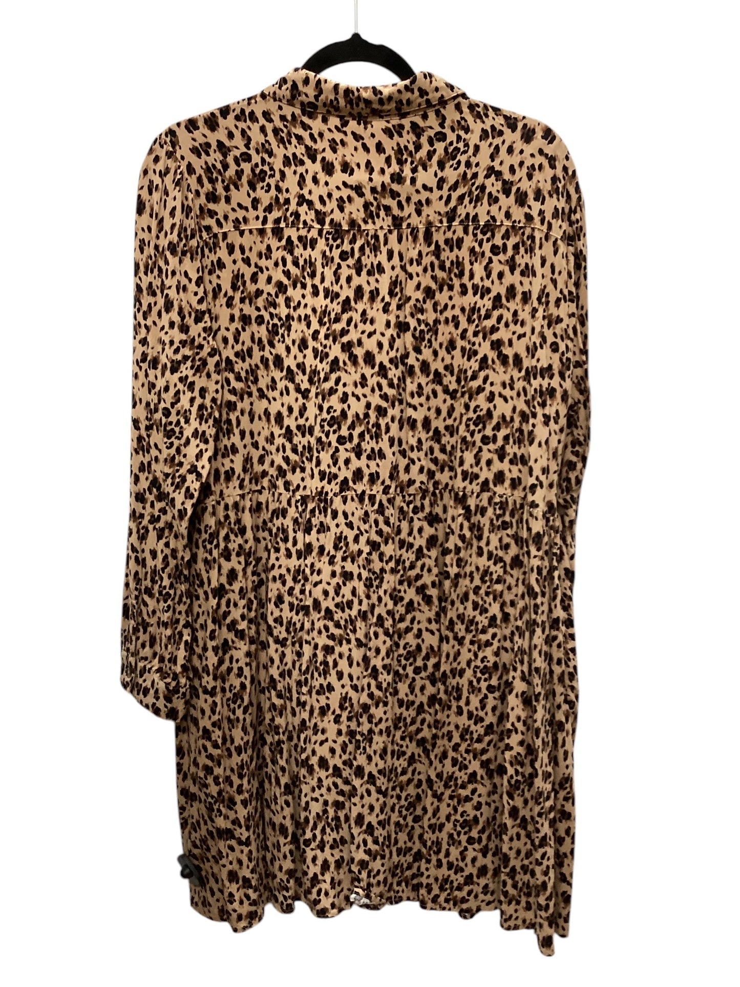 Dress Casual Short By Time And Tru In Animal Print, Size: Xl