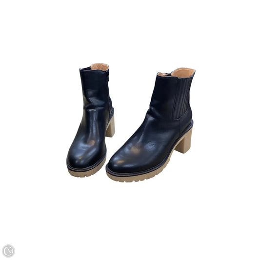 Boots Ankle Heels By Universal Thread In Black, Size: 9.5